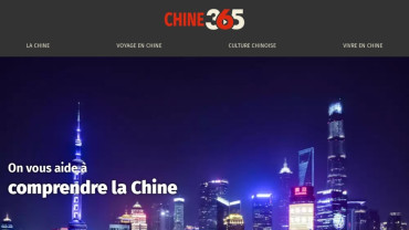 Page d'accueil du site : Chine365