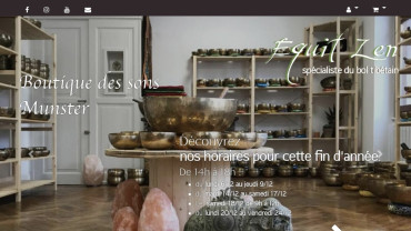 Page d'accueil du site : Equit-Zen