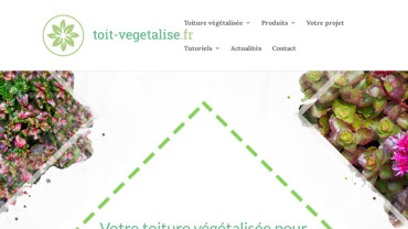 Page d'accueil du site : Toit Végétalisé