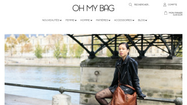 Page d'accueil du site : Oh My Bag