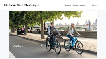 Page d'accueil du site : Meilleur Vélo Electrique