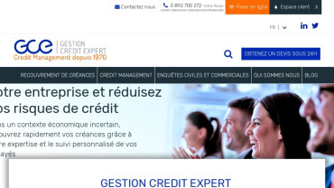 Page d'accueil du site : Gestion Crédit Expert