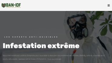 Page d'accueil du site : BAN-IDF