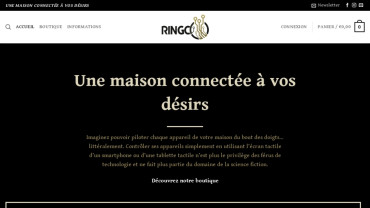 Page d'accueil du site : RingCo
