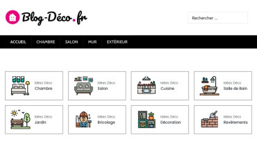 Page d'accueil du site : Blog Déco