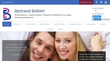 Page d'accueil du site : Bertrand Baray