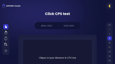 Page d'accueil du site : CPS Test