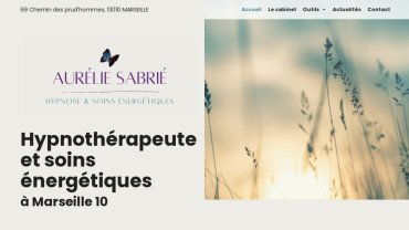 Page d'accueil du site : Aurélie Sabrié