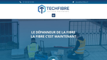 Page d'accueil du site : Techfibre