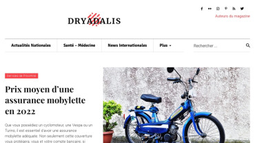Page d'accueil du site : Dryadalis
