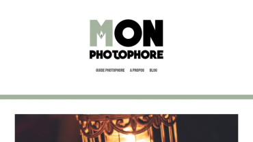 Page d'accueil du site : Mon Photophore