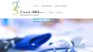 Page d'accueil du site : Franck Siwe