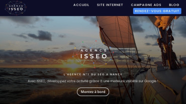 Page d'accueil du site : ISSEO