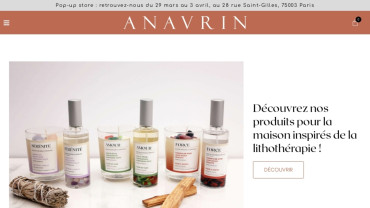 Page d'accueil du site : Anavrin