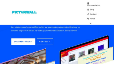 Page d'accueil du site : Picturwall