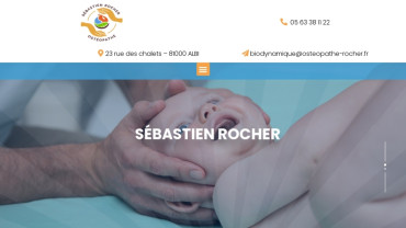 Page d'accueil du site : Sébastien Rocher