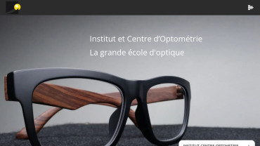 Page d'accueil du site : Institut et Centre d'Optométrie