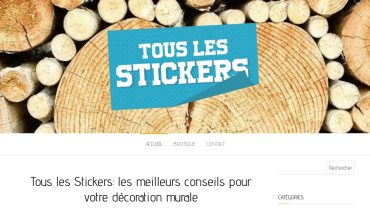 Page d'accueil du site : Tous les Stickers