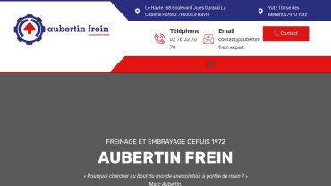 Page d'accueil du site : Aubertin Frein