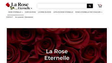 Page d'accueil du site : La Rose Eternelle