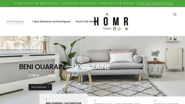Page d'accueil du site : House Of Moroccan Rugs