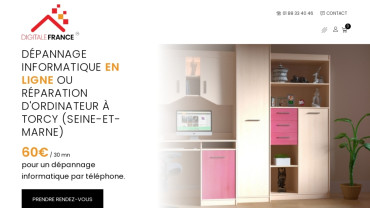 Page d'accueil du site : Digitale France