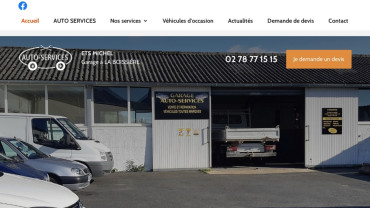 Page d'accueil du site : Garage Auto-Services
