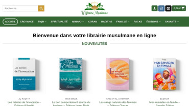 Page d'accueil du site : La Librairie Musulmane