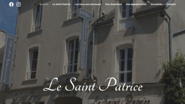 Page d'accueil du site : Le Saint Patrice