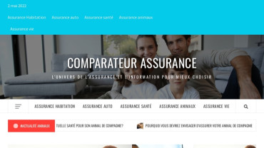 Page d'accueil du site : Comparateur d'assurance