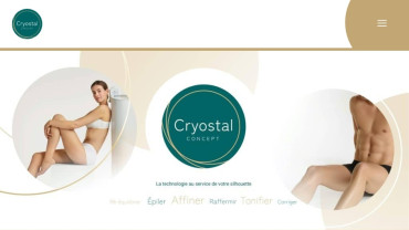 Page d'accueil du site : Cryostal Concept