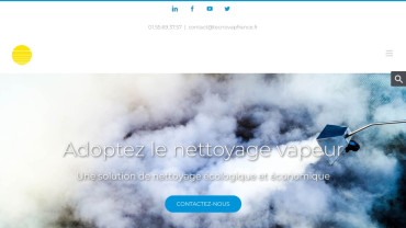 Page d'accueil du site : Tecnovap France