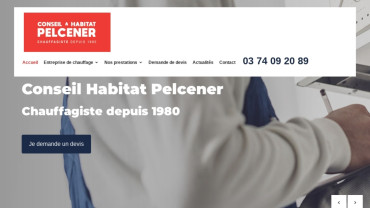Page d'accueil du site : Conseil Habitat Pelcener