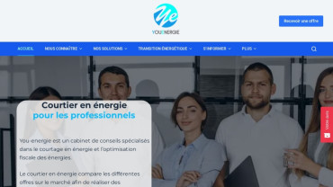 Page d'accueil du site : You-Energie