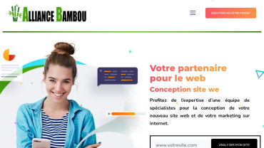 Page d'accueil du site : Alliance Bambou