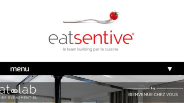 Page d'accueil du site : Eat Sentive