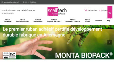 Page d'accueil du site : Scell Tech