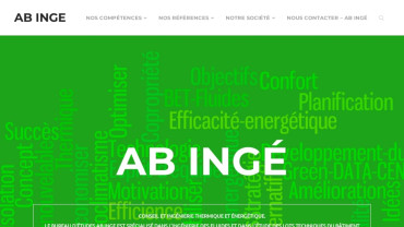 Page d'accueil du site :  AB-Ingé