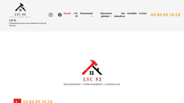 Page d'accueil du site : LSC 83