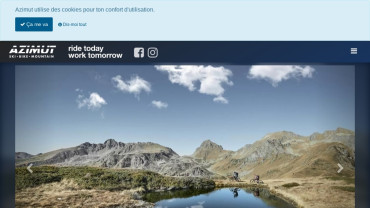 Page d'accueil du site : Azimut Ski