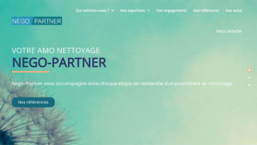 Page d'accueil du site : Nego-Partner