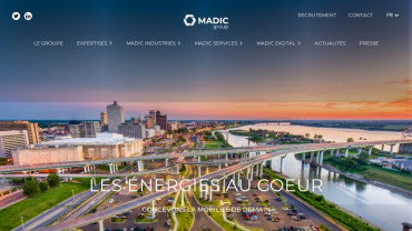 Page d'accueil du site : Groupe Madic