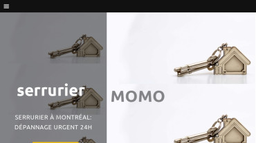 Page d'accueil du site : Serrurier Momo
