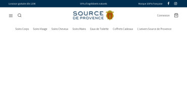 Page d'accueil du site : Source de Provence