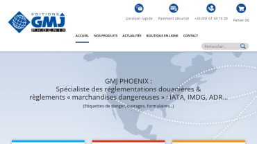Page d'accueil du site : GMJ Phoenix