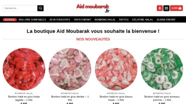 Page d'accueil du site : Aid Moubarak