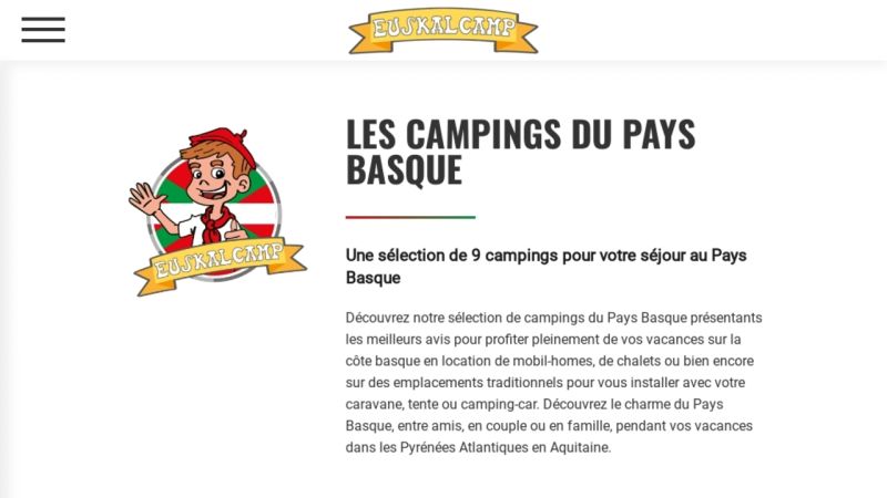 Camping Pays Basque
