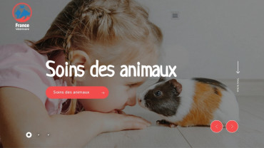 Page d'accueil du site : France Vétérinaire