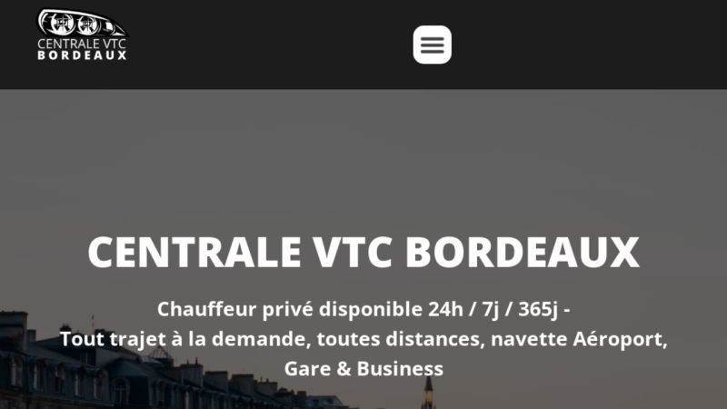 Centrale VTC Bordeaux