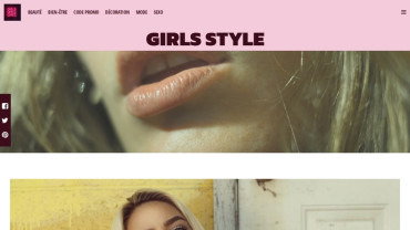 Page d'accueil du site : Girls style 
